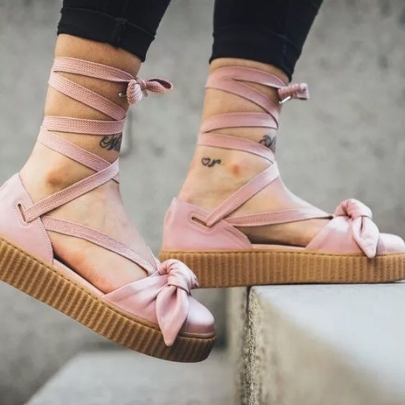 Puma FENTY Rihanna Creeper Bow Sneaker Sandals 7 - Picture 6 of 6
